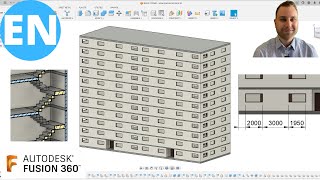 Fusion 360 | Modelling a 3D Block of Flats | Doors | Windows | Plot the Drawing