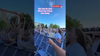 She Had No Idea Where Her Phone was Going🎶 | #shorts #amazing #concert #artist #music #viral #foryou