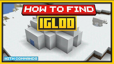 🟨 HOW TO FIND an IGLOO in Minecraft WITH COMMANDS - Bedrock & Java 🟨