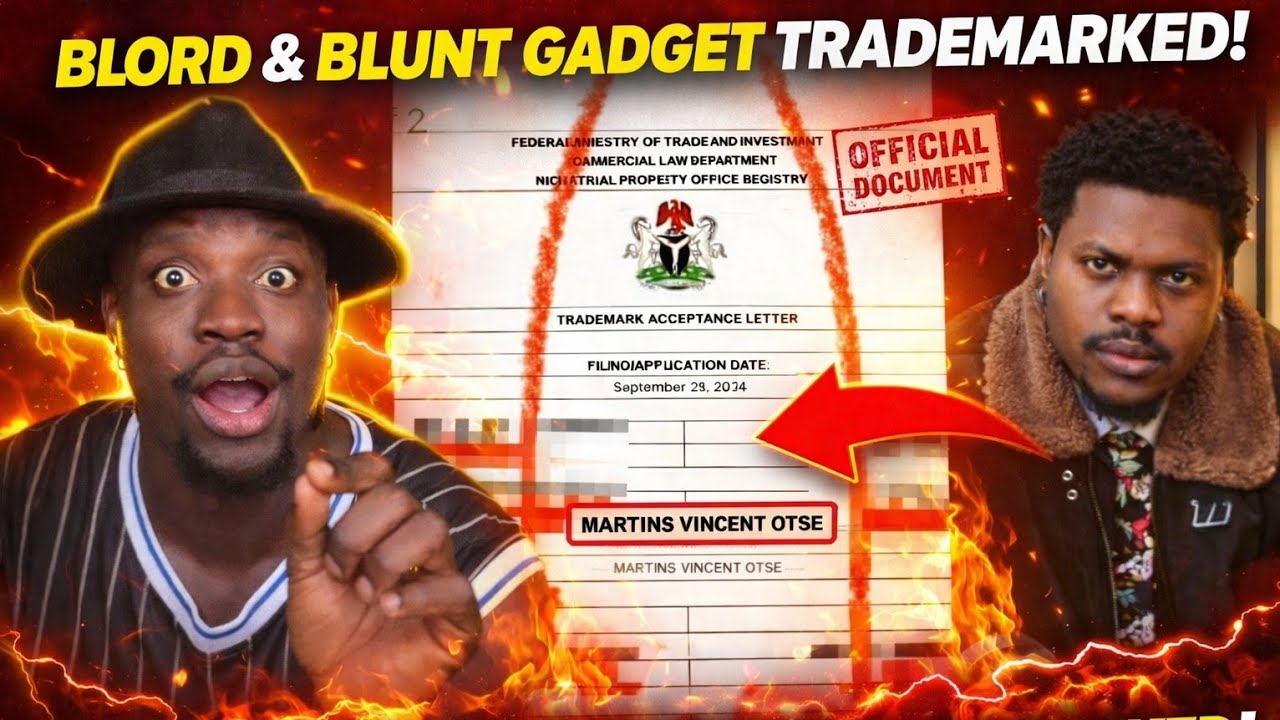 Verydarkman has trade mark belord name and blunt gadget as his own, he is now the rightful owner 🙆😳.
