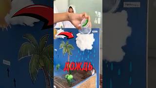 ☁️ Девочка сделала настоящее дождевое облако! #научныйпроект #школа #эксперимент