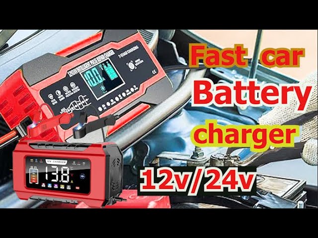 Cargador de coche moto arrancador batería 250 Ah 12-24 V portátil 30 A Fast  Charge IP23 : : Coche y moto