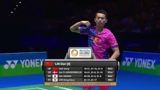 Yonex All England Open 2016 | Badminton F M1-MS | Lin Dan vs Tian Houwei