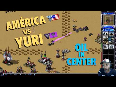 America (usa) Domination! C&c Yuri's Revenge 1v1 Gameplay Vs Yuri (oil In Center)