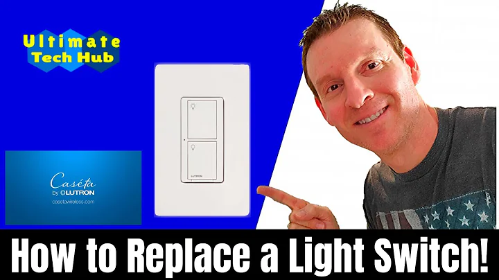 HOW TO WIRE A LIGHT SWITCH OR REPLACE A LIGHT SWITCH - SINGLE POLE - CASETA SMART SWITCH
