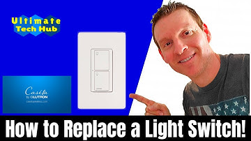 HOW TO WIRE A LIGHT SWITCH OR REPLACE A LIGHT SWITCH - SINGLE POLE - CASETA SMART SWITCH