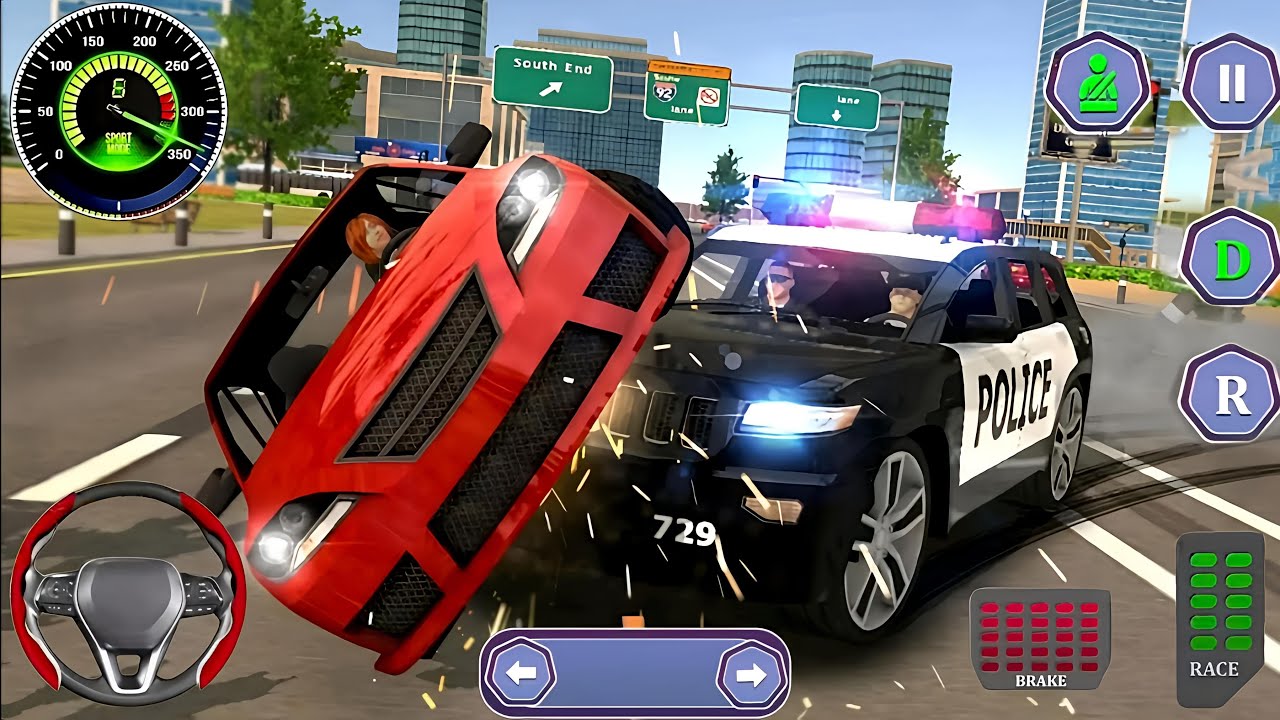 Drive City police Car Chase Simulator 2025 - Real Multi Story Cop Cars ...