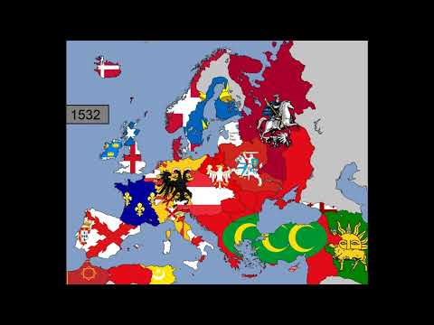 europe timeline flag on 1500 - 1600