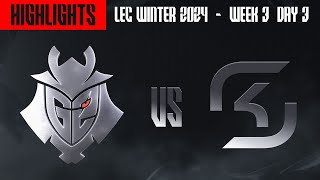G2 vs SK Highlights | LEC Spring 2024 W3D1