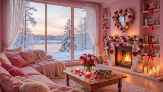 Cozy Valentine's Day Fireplaces Music 💖 Soft Piano Music for Love, Relax & Cozy Moments 🌹💝 screenshot 5