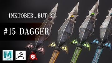 #15 INKTOBER “Dagger” ...But 3D!