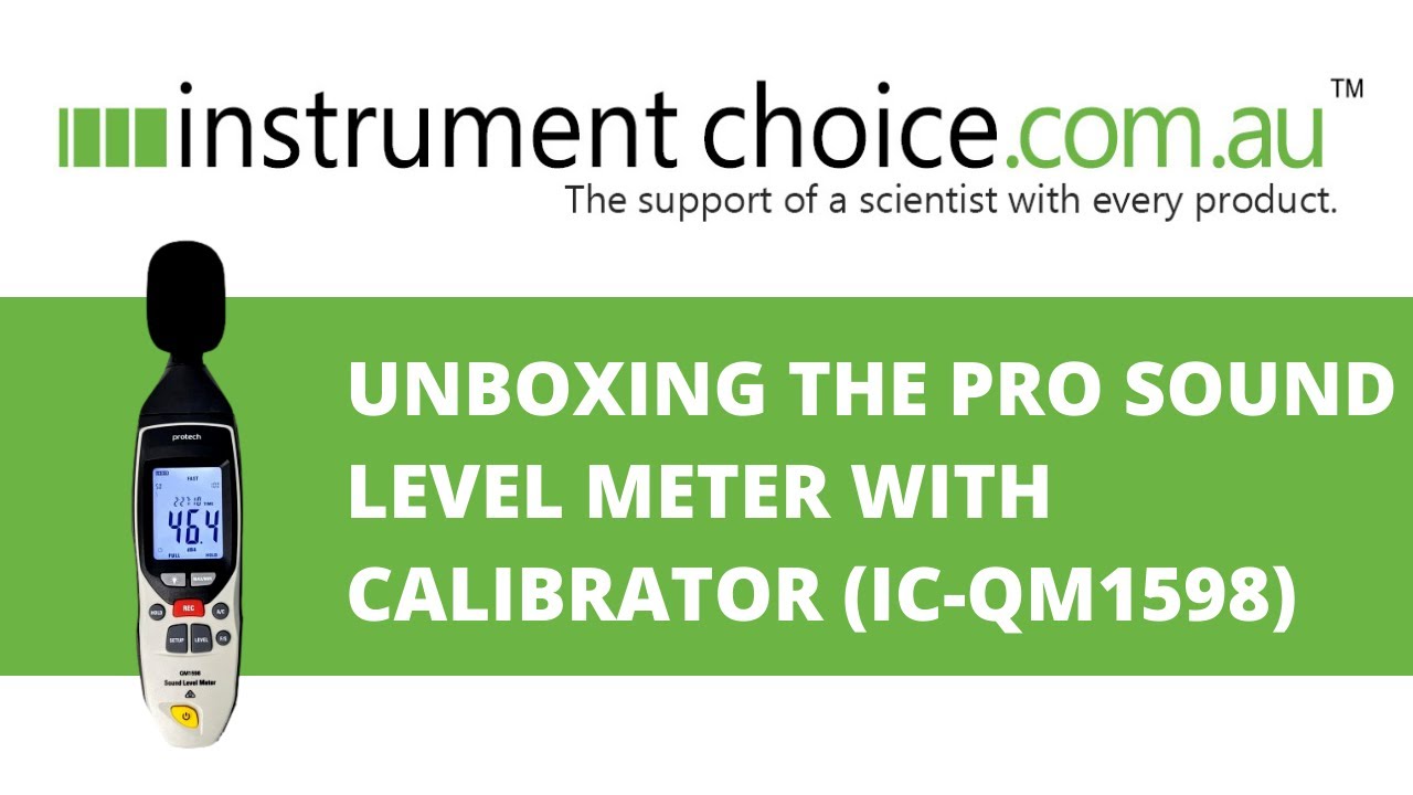 Unboxing the Pro Sound Level Meter with Calibrator (IC-QM1598)