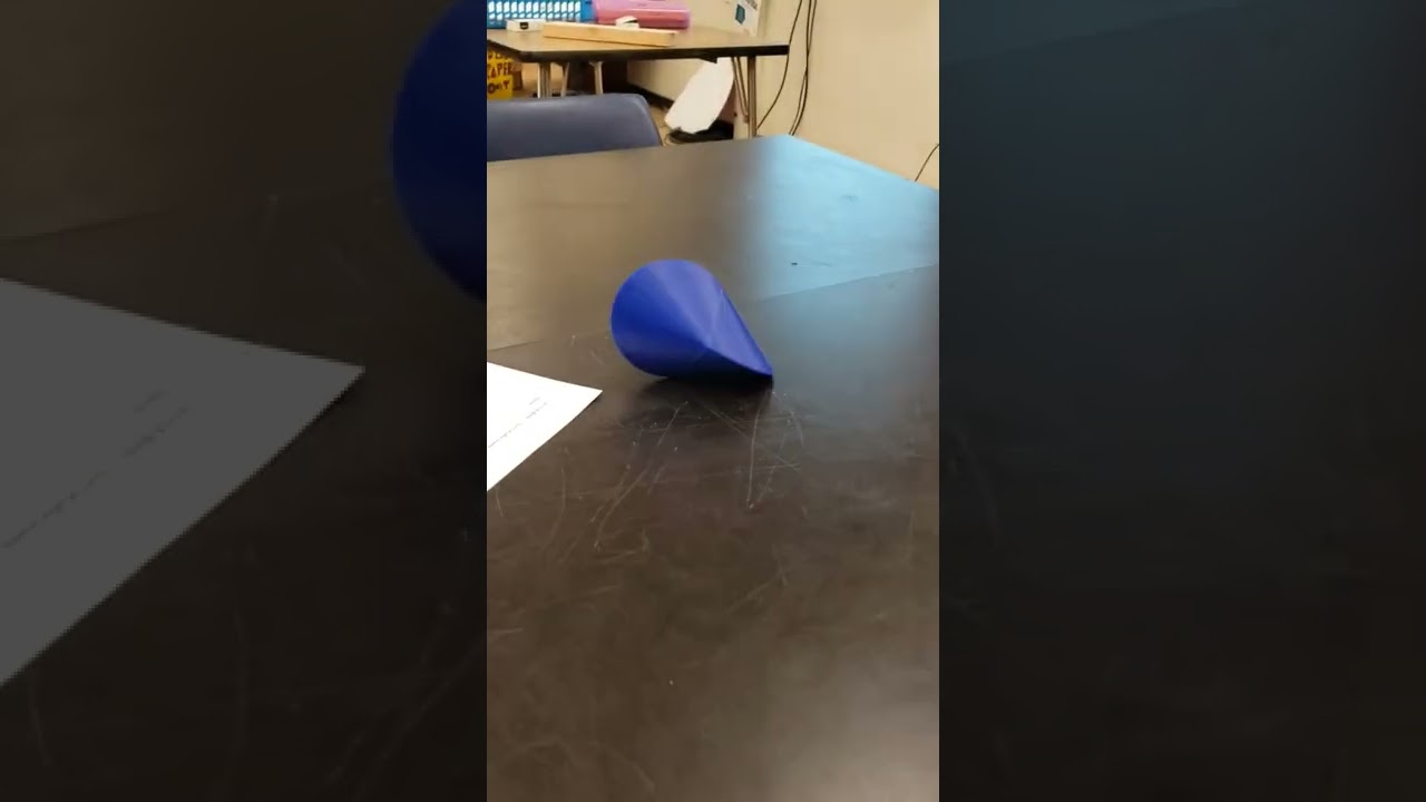 Rolling a 3d printed Oloid