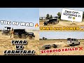 Farmtrac Vs Thar Vs Scorpio | Tug Of War 🔥 | आज तो Apne खेत😎 मे Full Off-roading करदी 😱 |