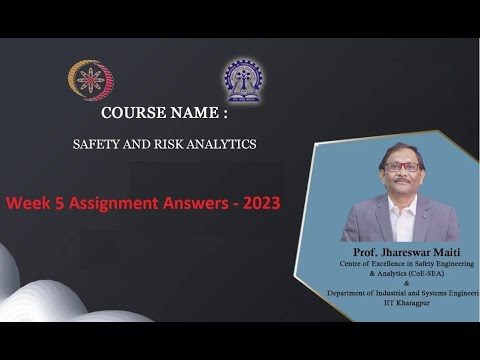 Safety and Risk Analytics Assignment Answers Week 5 Swayam NPTEL 2023