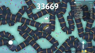 Snake.io | mr.neon scored 38760 towards world record | 🤴 king in game screenshot 1