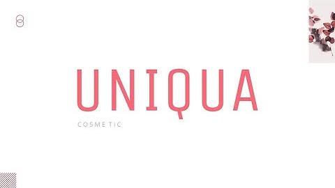 Uniqua - Cosmetics Powerpoint Template