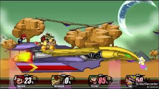 Super Smash Flash 2 Beta Mario vs Bowser vs Luigi vs Wario