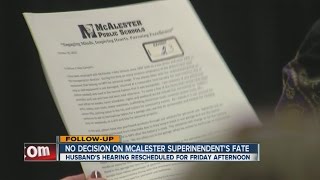 No decision made in termination hearing