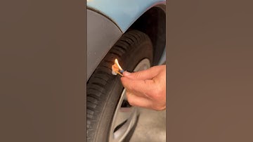 Fix a Flat Tire in 5 Minutes with Toothpaste and Heated Screw #QuickFix #CarHack #DIY