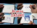 Menggambar Kartun Bang Sasuke Anime Naruto
