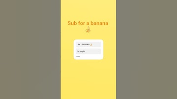 Thumbnail of Sub for a banana 🍌 #music #banana bana