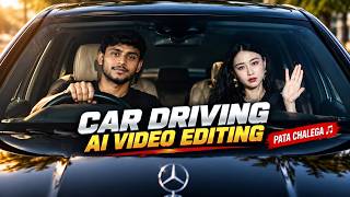 👉 Car Driving AI Video Editing 🔥 | Instagram Viral Reel Editing | Pata Chalega Song Trend screenshot 1