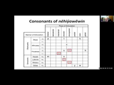 Prof ᐋᐧᐱ ᑭᐦᐃᐤ Arok Wolvengrey: nēhiýawēwin (Plains Cree) Language Resource Development (26-04-2023)