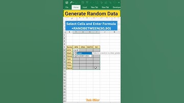 Generate Random Data in Excel Easily!