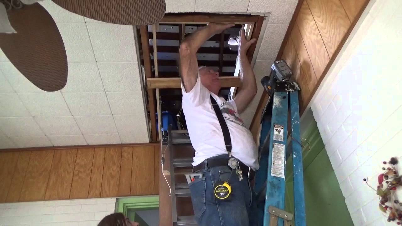 Replacing an exisiting attic stair YouTube