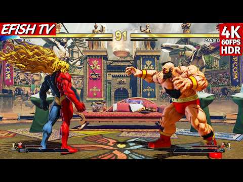Gill vs Zangief (Hardest AI) - Street Fighter V