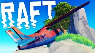 RAFT - Finding A CRASHED PLANE?! - Killing The Screecher Bird Boss - Raft Gameplay screenshot 5