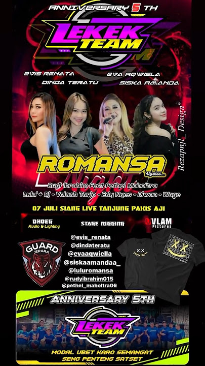 Jadwal Romansa Lekek Team Tanjung Pakis Aji Dj Lulu Romansa #dangdut #orkes  #fypシ゚viral  #jepara