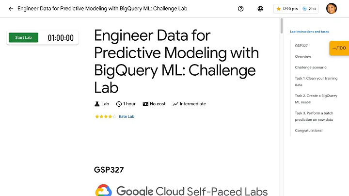 [2024] Engineer Data for Predictive Modeling with BigQuery ML: Challenge Lab GSP327