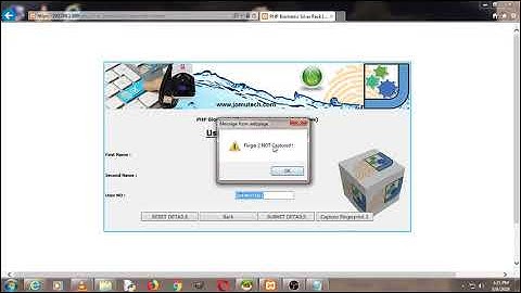 PHP Web Fingerprint Registration DEMO using DigitalPersona 4500 Scanner - This is NOT A TUTORIAL