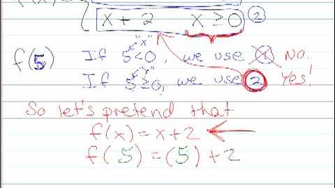 Piecewise Functions 1 of 2