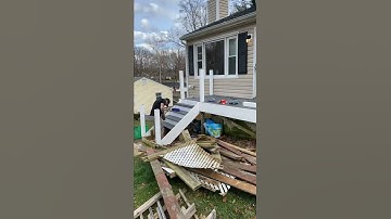 Part 4 of the composite deck build #shorts #satisfying