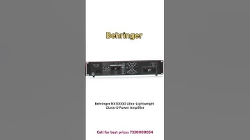 Behringer NX1000D Ultra-Lightweight Class-D Power Amplifier