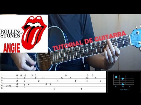 TUTORIAL GUITARRA | Angie - ROLLING STONES