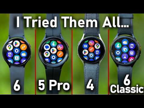 I Tried Every Samsung Galaxy Watch: (Galaxy Watch6 vs Watch5 Pro vs 4 vs 6 Classic)