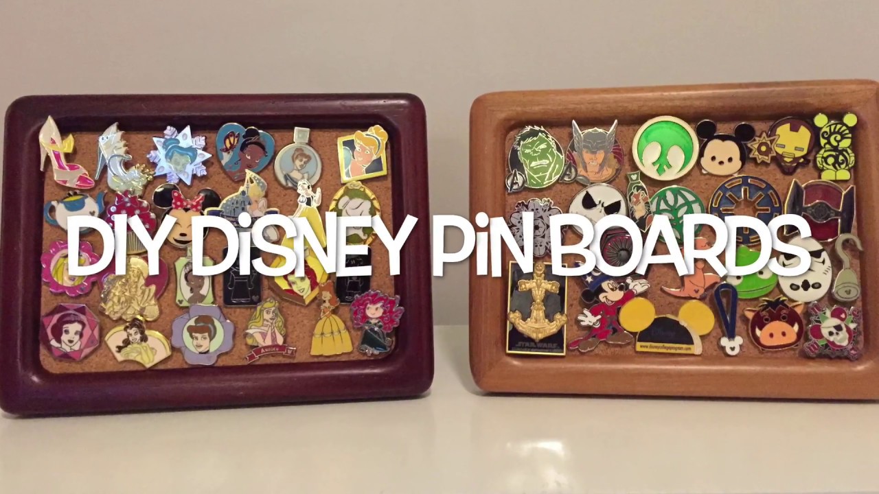 DIY Disney Pin Boards YouTube