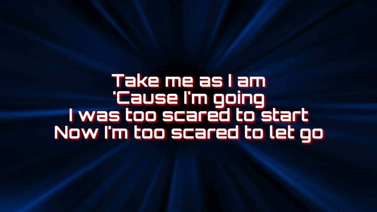 Take me as I am - karaoke