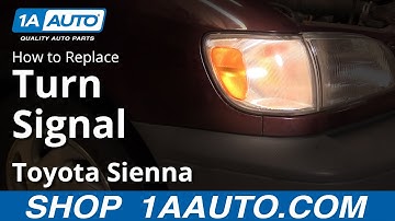 How to Replace Turn Signal 98-00 Toyota Sienna