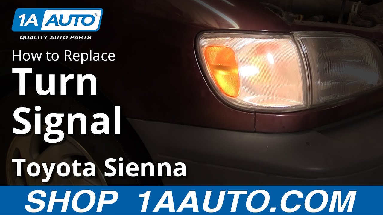 How To Install Replace Parking Turn Signal Light Replacement Toyota Sienna 98-03 1AAuto.com