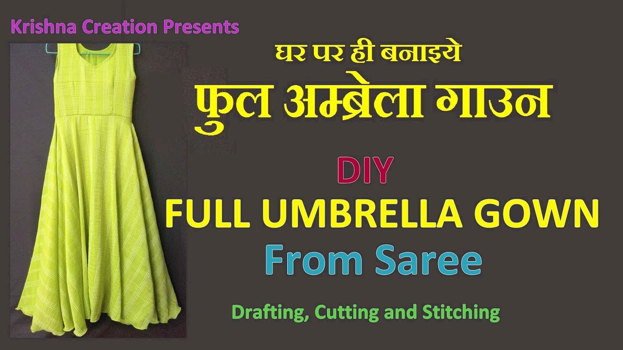 Part 1 | My Own Version in Making 2 Way Kid Umbrella Gown | Umbrella Gown |  Friendly Tutorial - YouTube