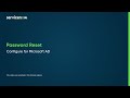 Password Reset | Configure for Microsoft AD