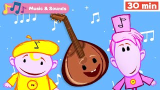 The Notekins | Learn Musical Instruments for Kids | Early Learning Videos | Mandolin | Harmonica +