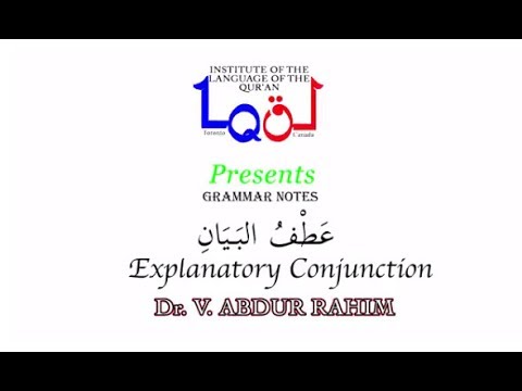 Lecture 7 - Explanatory Conjunction