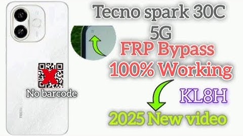 Tecno spark 30C 30, 5G (kL8h) Frp bypass kaise kare||new video 2025||Tecno Go1 All model FRP bypass