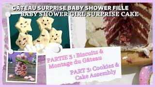 GÂTEAU SURPRISE BABY SHOWER FILLE Dernière Partie - BABY SHOWER GIRL SURPRISE CAKE Last Part